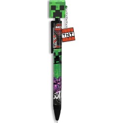 Kids Licensing - Minecraft Pen With 3D Topper, Cole School Stationery, Gift MC00070 8435507897242