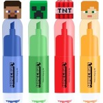 kids licensing Συσκευάστε 4 highlighters με topper minecraft MC00058 8435507896535