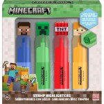 kids licensing Συσκευάστε 4 highlighters με topper minecraft MC00058 8435507896535
