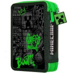 kids licensing Κασετίνα διπλή γεμάτη minecraft MC00054 8435507893916