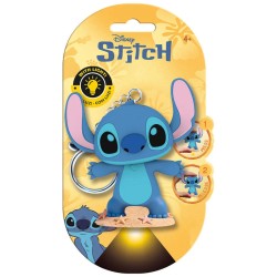 kids licensing Flashies Disney Stitch 3D Keychain With Led Flashlight ST00150 8435507897181