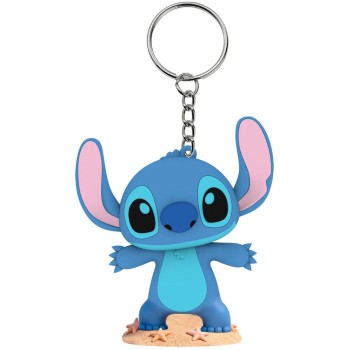 kids licensing Flashies Disney Stitch 3D Keychain With Led Flashlight ST00150 8435507897181