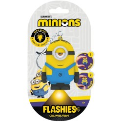 kids licensing Flashies Minions 3D Keychain With Led Flashlight MS10056 8435507896641