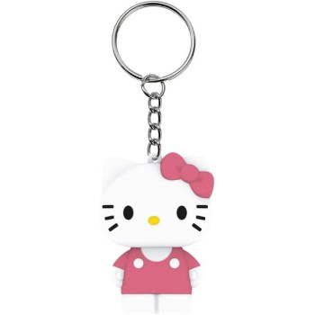 kids licensing euroswan sl keychain with 3d hello kitty figure with led flashlight HK00349 8435507896207