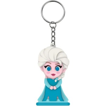 kids licensing kids  3d elsa keychain with led light, flashies figure with light by pressing head, key accessory, backpack and g