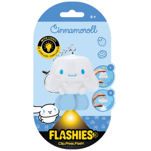 kids licensing Hello Kitty Μπρελόκ Flashies 3D Με Φακό Led Cinamaroll CIN0020 8435507896078