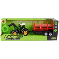Toys-shop Choice Friction Τρακτέρ Και Τρέιλερ Με Κορμούς Δέντρων Με Ήχο Και Φως JA134729 6990526347298