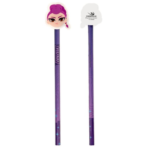 Cinereplicas Demon Hunters K-pop Pencil & Eraser - Rumi CR5457 4895205624979