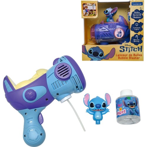 Lexibook Disney Stitch Electronic Bubble gun With 3D Figurine and Light & Sound Effe 25.PRB30D 3380743116815