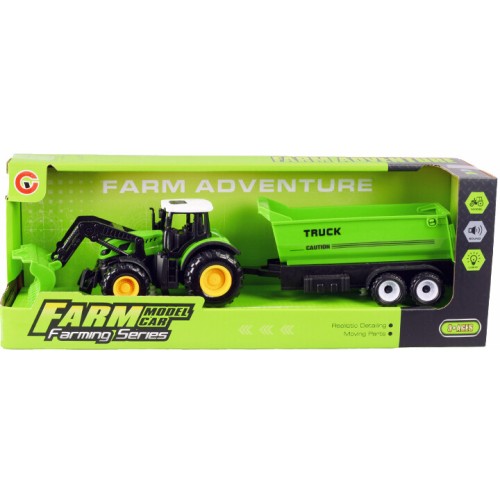 Toys-shop Choice Friction Τρακτέρ Και Καρότσα Με Φως Και Ήχο JA134730 6990526347304