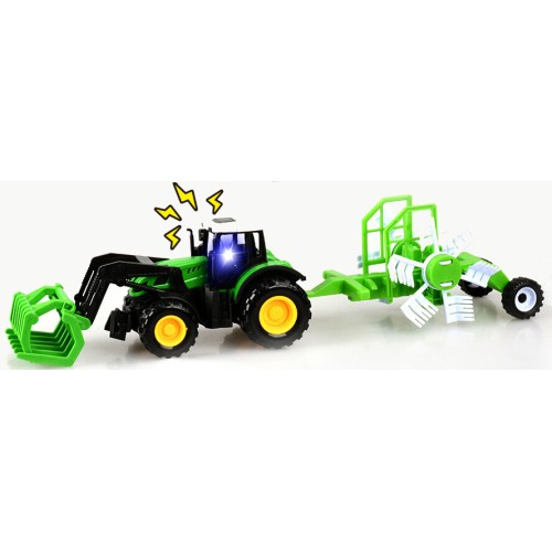 Toys-shop Choice Friction Farm Tractor And Rake Set With Light And Sound JA134731 | Toys-shop.gr