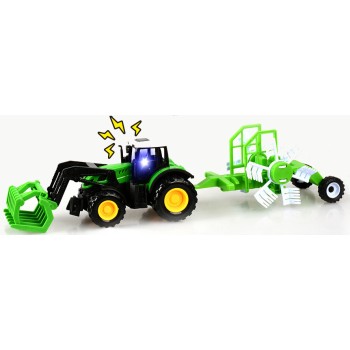 Toys-shop Choice Friction Farm Tractor And Rake Set With Light And Sound JA134731 | Toys-shop.gr