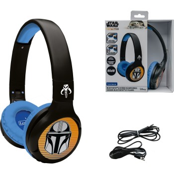 Lexibook Disney Star Wars 2 in 1 On-ear Bluetooth and Wired Comfort Foldable Headpho 25.HPBT010SW | Toys-shop.gr