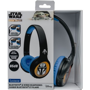 Lexibook Disney Star Wars 2 in 1 On-ear Bluetooth and Wired Comfort Foldable Headpho 25.HPBT010SW | Toys-shop.gr