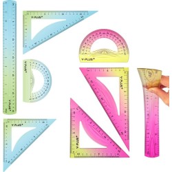 SKAG Y PLUS Geometry set COLORRULER unbreakable. 3 colors. RS240200 309004 | Toys-shop.gr