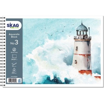 SKAG Watercolor Block Seasons N.3 24x34 cm 15Φ 250 gr 256926 | Toys-shop.gr
