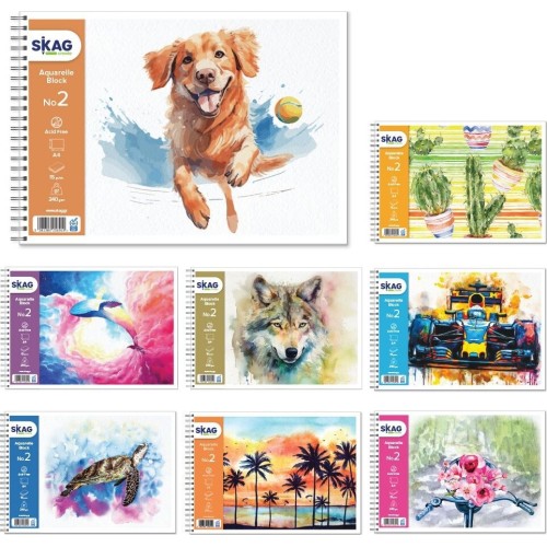 SKAG Watercolor Block Seasons n.2 A4, 250g, 15F 256919 5201303256919