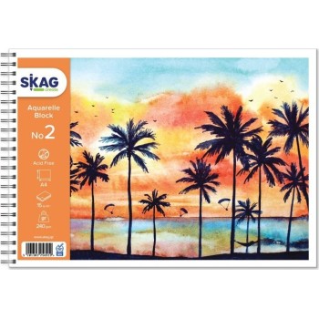 SKAG Μπλόκ Ακουαρέλλας Εποχές Ν.2 Α4, 250γρ, 15Φ 256919 | Toys-shop.gr