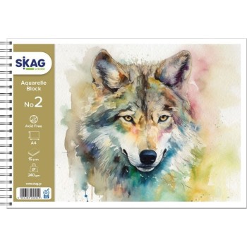 SKAG Μπλόκ Ακουαρέλλας Εποχές Ν.2 Α4, 250γρ, 15Φ 256919 | Toys-shop.gr
