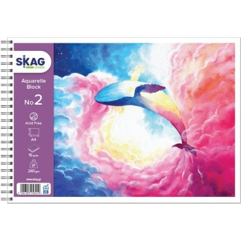 SKAG Μπλόκ Ακουαρέλλας Εποχές Ν.2 Α4, 250γρ, 15Φ 256919 | Toys-shop.gr