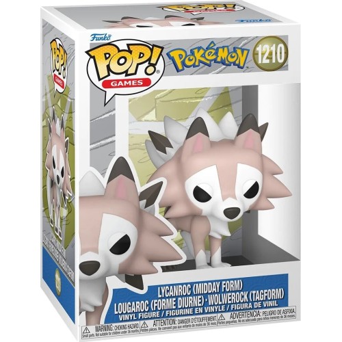 Funko Pop! Games: Pokemon - Lycanroc Midday Form 1210 92410 | Toys-shop.gr