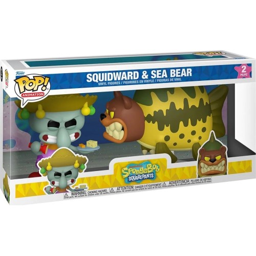 Funko Pop Figure Set! Animation: Spongebob Squarepants - Squidward & Sea Bear 90365 | Toys-shop.gr