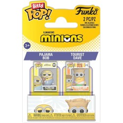 Funko Bitty Pop Mini Figure Set! Animation: Minions - Pajama Bob & Tourist Dave 94223 | Toys-shop.gr