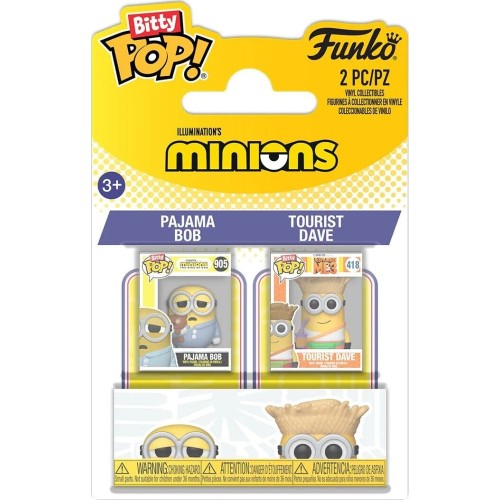 Σετ Μίνι Φιγούρας Funko Bitty Pop! Animation: Minions - Pajama Bob & Tourist Dave 94223 | Toys-shop.gr