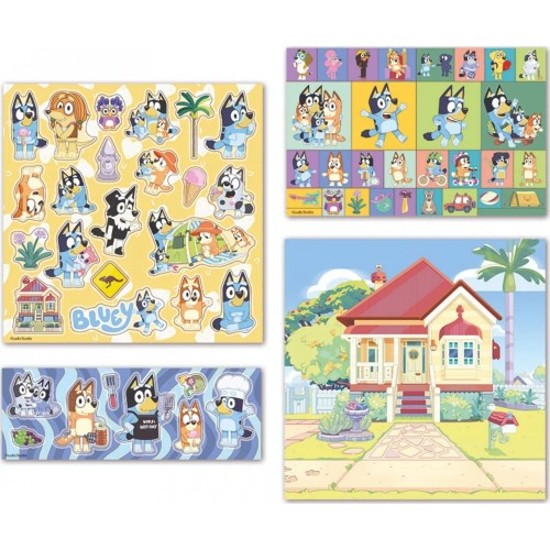Totum Stickers Set - Bluey, 4 Pieces TT290105 8714274290105