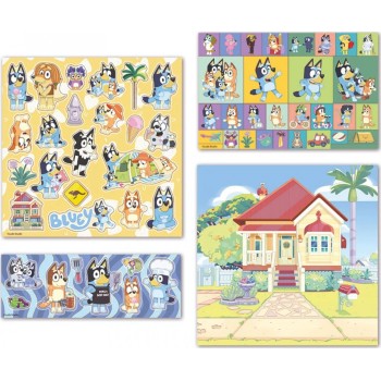 Totum Stickers Set - Bluey, 4 Pieces TT290105 8714274290105