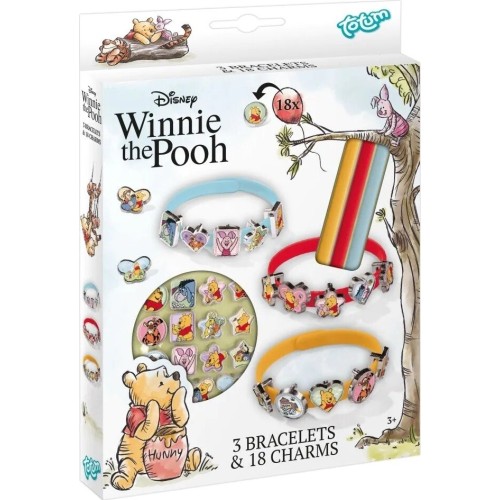 Totum Creation Set - Winnie the Pooh, Make Your Own Bracelets, 3 Pieces TT690202 | Toys-shop.gr