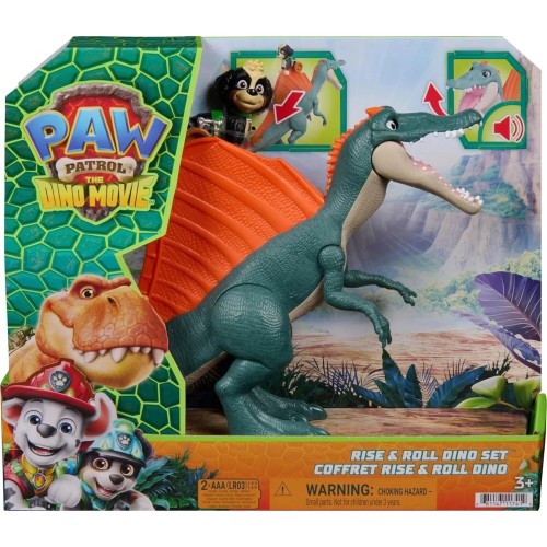 Interactive Spin Master Paw Patrol - The Dino Movie, Rise & Roll Dino, With Rex Figure 6076188 | Toys-shop.gr