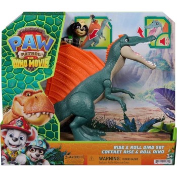Διαδραστικό Παιχνίδι Spin Master Paw Patrol - The Dino Movie, Rise & Roll Dino, με Φιγούρα του Ρεξ 6076188 | Toys-shop.gr