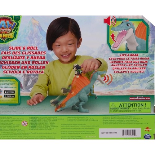 Διαδραστικό Παιχνίδι Spin Master Paw Patrol - The Dino Movie, Rise & Roll Dino, με Φιγούρα του Ρεξ 6076188 | Toys-shop.gr