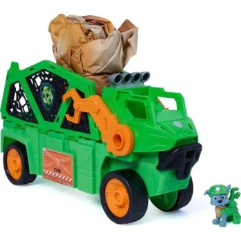 Σετ Παιχνιδιού Spin Master Paw Patrol - The Dino Movie, Megasaurus Dino Vehicle με Φιγούρα του Ρόκι 6075939 | Toys-shop.gr