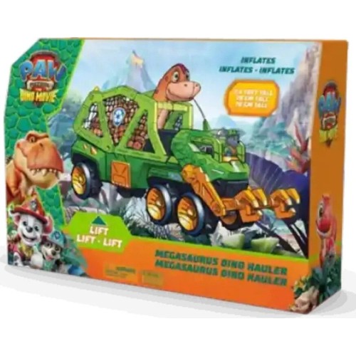 Σετ Παιχνιδιού Spin Master Paw Patrol - The Dino Movie, Megasaurus Dino Vehicle με Φιγούρα του Ρόκι 6075939 | Toys-shop.gr