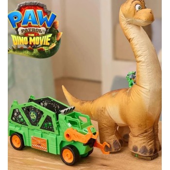 Spin Master Paw Patrol - The Dino Movie, Megasaurus Dino Vehicle Game Set With Rocky Figure 6075939 | Toys-shop.gr