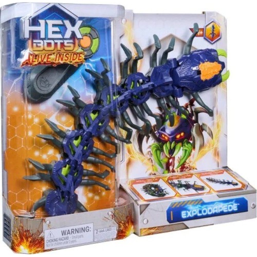 Spin Master Hex Bots Remote Control Game - Explodapede, Centipede With Bright Eyes 6076554 | Toys-shop.gr