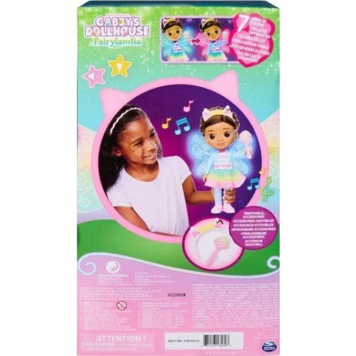 Spin Master Κούκλα Gabbys Dollhouse Fairylandia - Γκάμπι και η Μαγεία του Ραδικιού, με Φωτιζόμενα Φτερά, 33 cm 6077186 | Toys-sh