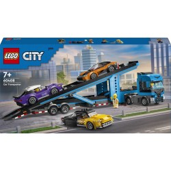 LEGO city φορτηγό μεταφορέας αυτοκινήτων με σπορ αυτοκίνητα 60408 | Toys-shop.gr