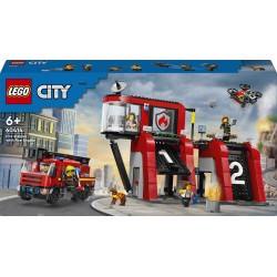 LEGO city σταθμός πυροσβεστικής με πυροσβεστικό φορτηγό 60414 | Toys-shop.gr