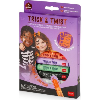 Legami Set of Six Face-paint Sticks - Trick & Twist FPS0001 | Toys-shop.gr