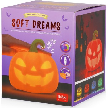 Legami halloween φωτάκι νυκτός επαναφορτιζόμενο-soft dreams-pumpkin SIL0001 | Toys-shop.gr
