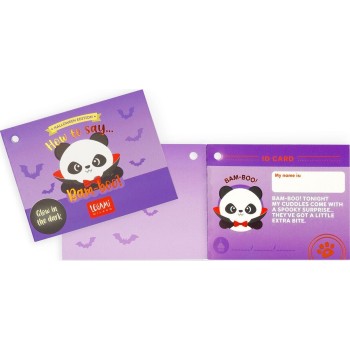 Legami Panda Stuffed Toy bam-boo Halloween - Mini Super Soft! panda vampire MSC0021 | Toys-shop.gr