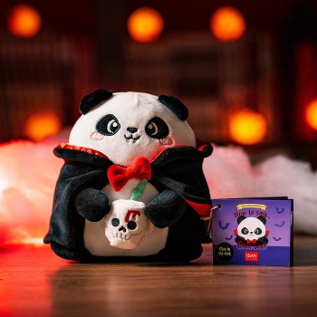 Legami Panda Stuffed Toy bam-boo Halloween - Mini Super Soft! panda vampire MSC0021 | Toys-shop.gr