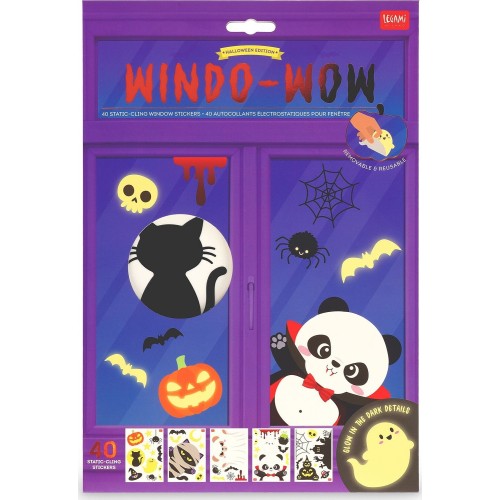 Legami halloween σετ 40 αυτοκόλλητα παραθύρου-windo-wow WDS0003 | Toys-shop.gr