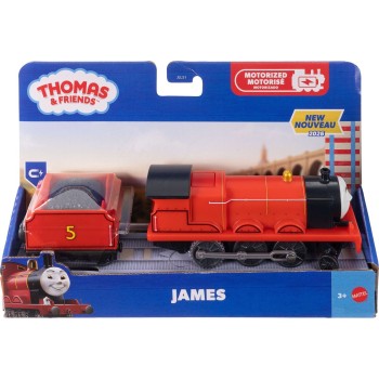 Mattel Thomas & Friends by Fisher-price Motorized James Engine & Tender, Battery-powered Toy Train JLL44 / JLL51 | Toys-shop.gr
