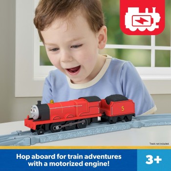 Mattel Thomas & Friends by Fisher-price Motorized James Engine & Tender, Battery-powered Toy Train JLL44 / JLL51 | Toys-shop.gr