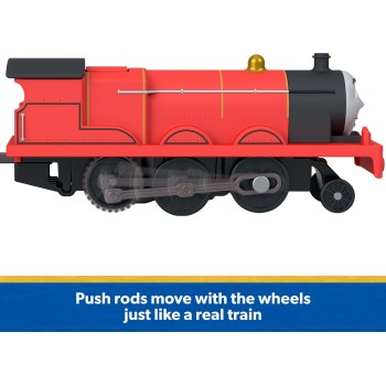 Mattel Thomas & Friends by Fisher-price Motorized James Engine & Tender, Battery-powered Toy Train JLL44 / JLL51 | Toys-shop.gr