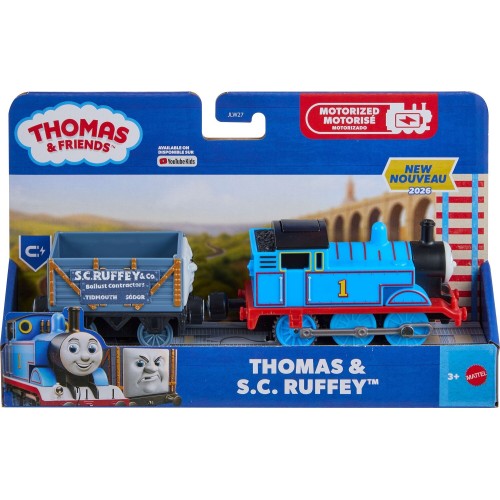 Mattel Thomas & Friends by Fisher-price Motorized Thomas Engine & S.c. Ruffey, Battery-powered Train JLL44 / JLW27 | Toys-shop.g